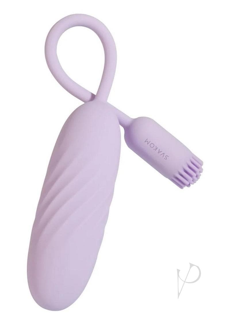 Svakom Plume dual vibrator in purple silicone