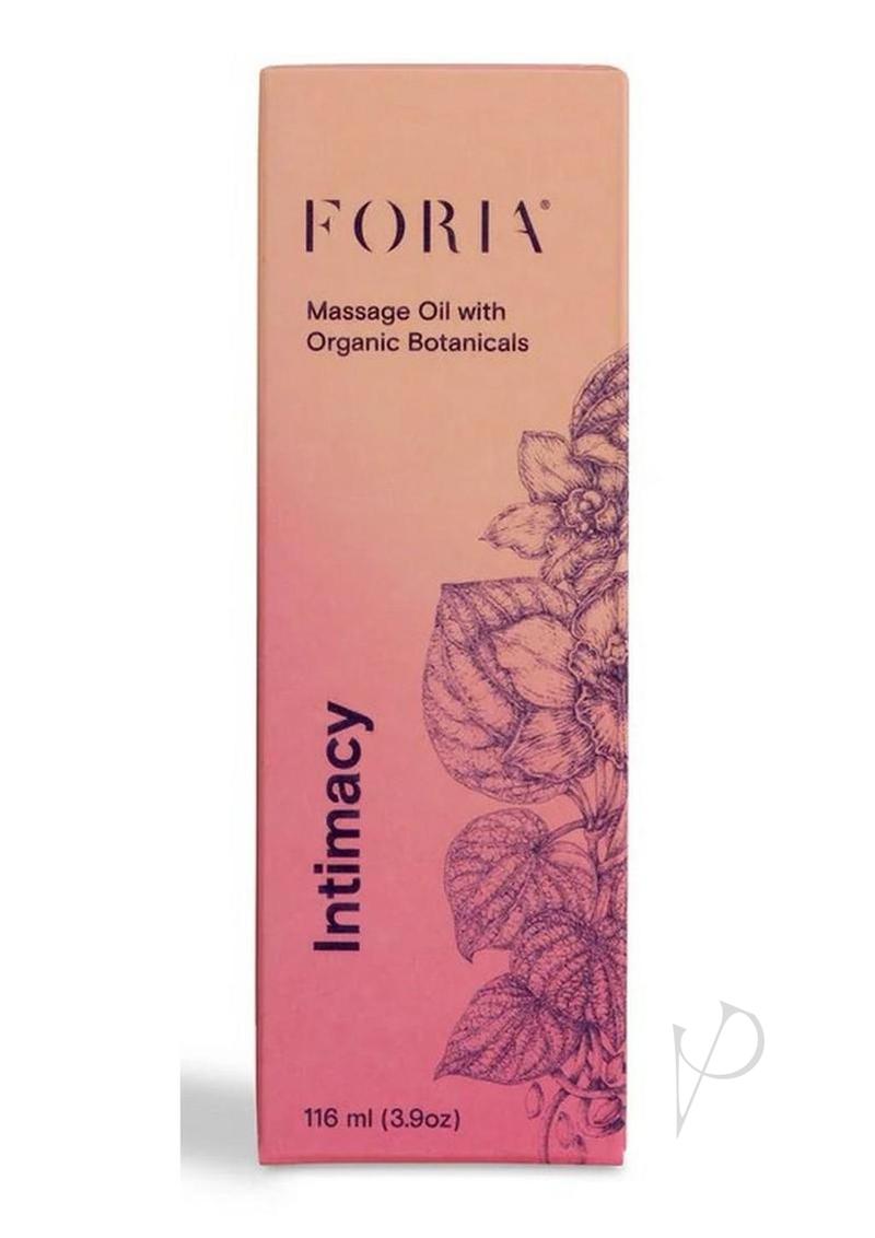 Foria Massage Oil, box, front