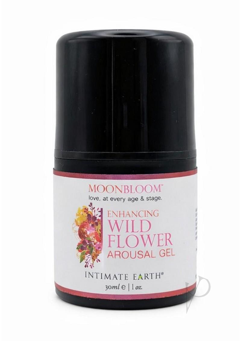 Intimate Earth Moonbloom Wild Flower arousal gel, bottle, front