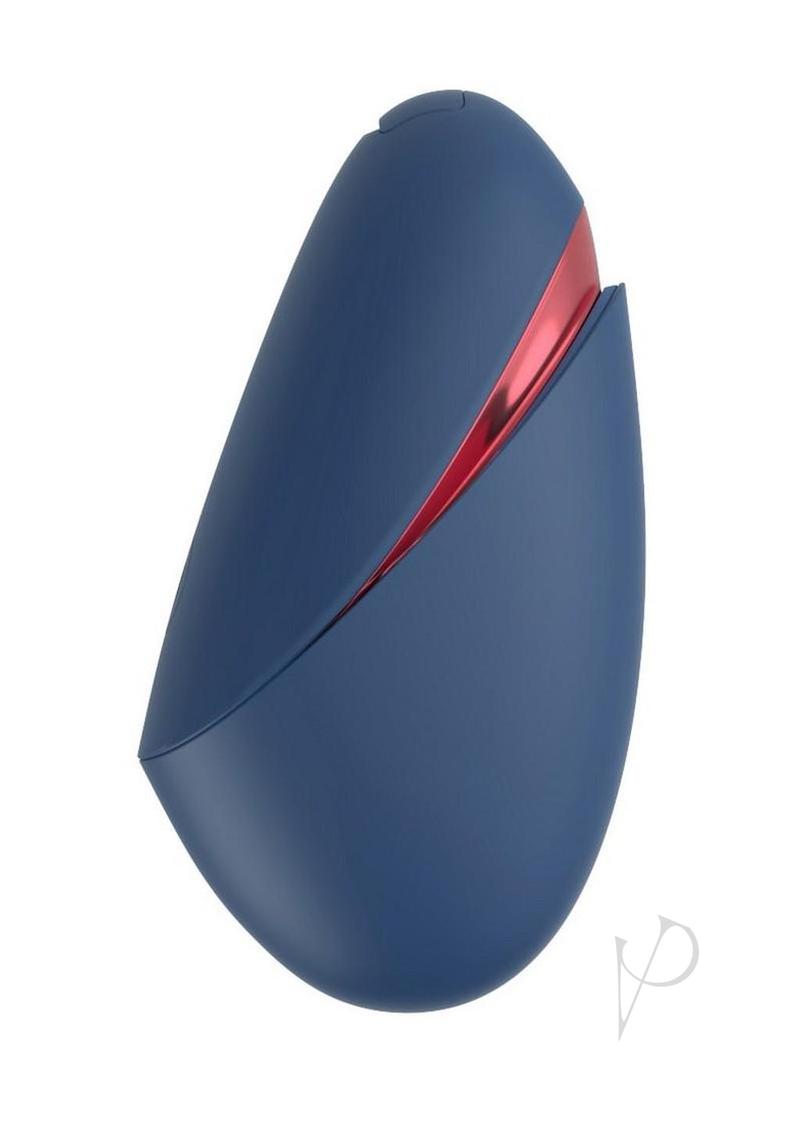 Womanizer Next Liberty air pulse stimulator in blue and red, back
