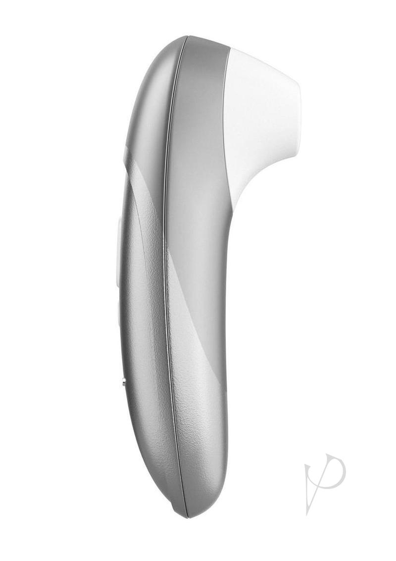 Womanizer Pleasure Air Pro in silver gray, side profile