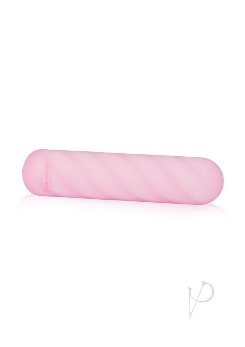 Softies Dual Silicone Bullet in pink, angled view