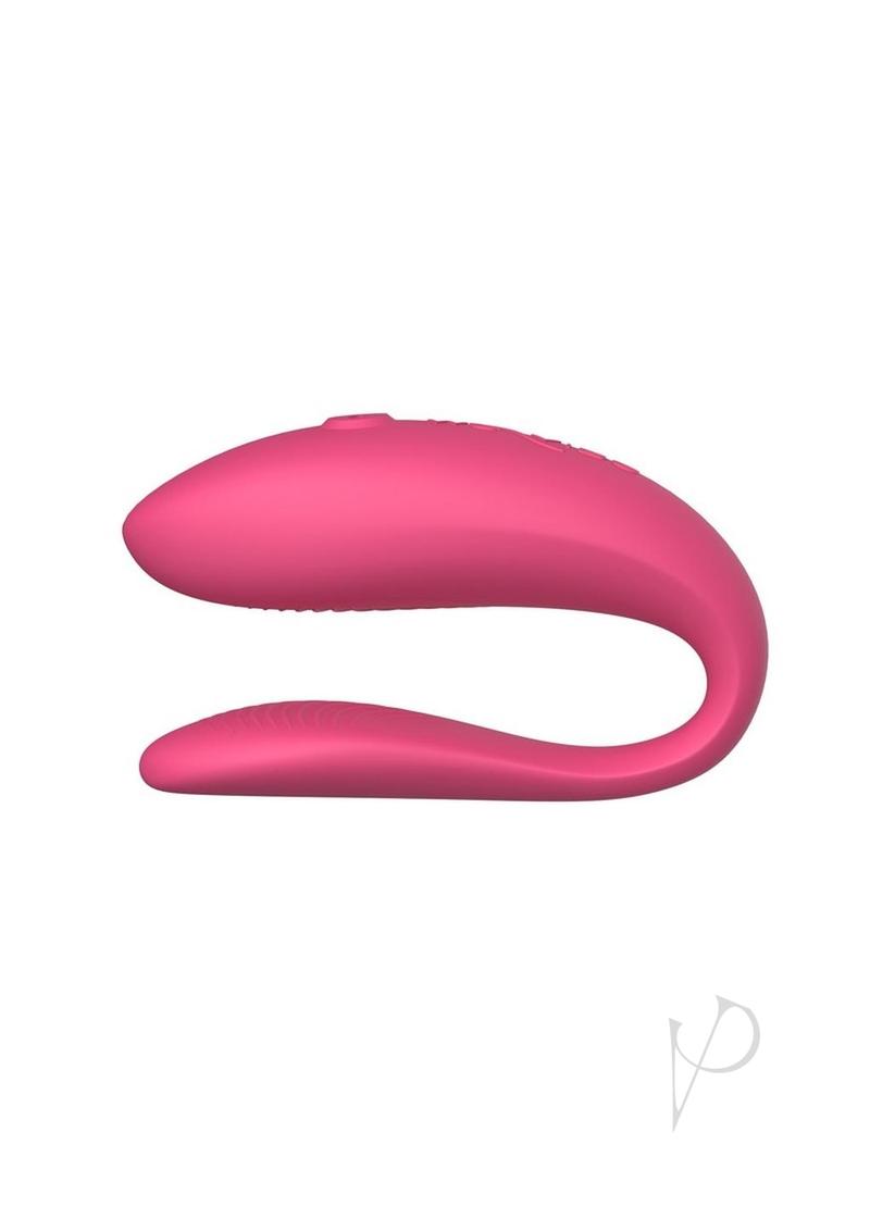 We-Vibe Sync Lite couples vibrator in pink, side view